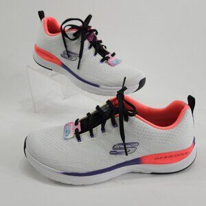 Skechers Women's Ultra Groove Walking Shoes Size 9 White Multi Lifestyle Sneaker